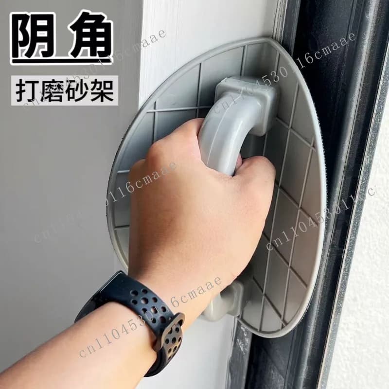 Semicircular Angle Sanding Sandpaper Shelf Self-adhesive Plastic Sand Shelf Putty Sanding Sandpaper Clip Tool Sand Shelf