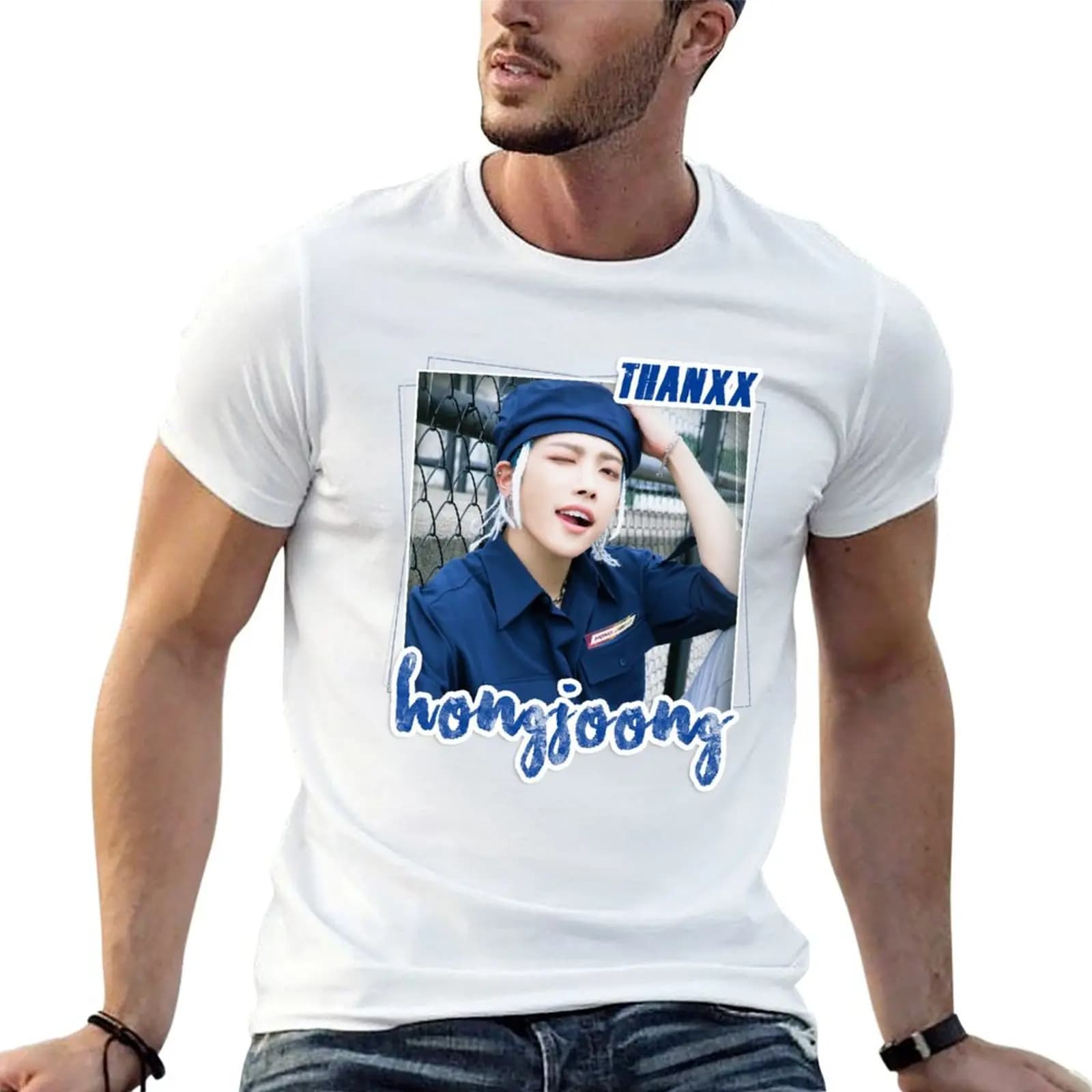 ATEEZ - Hongjoong T-Shirt Novelty Graphic Tee Shirt