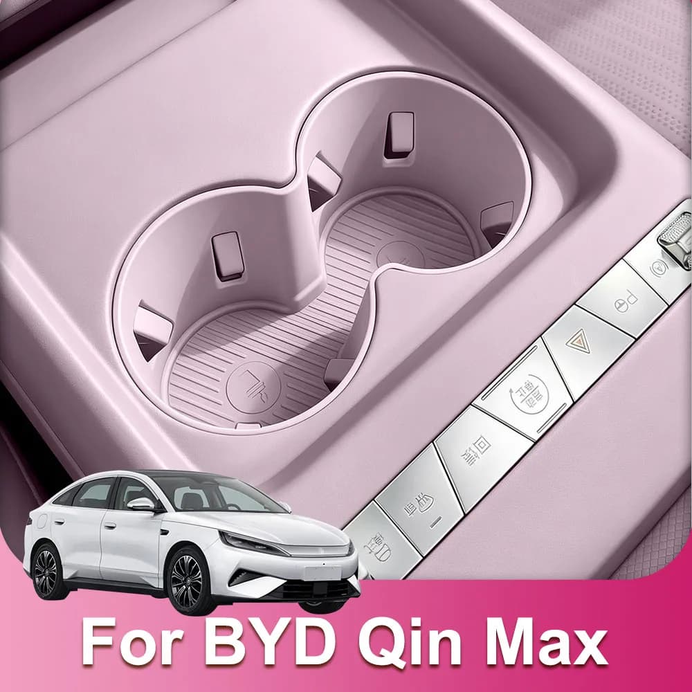 Central Control Cup Protective Cover For BYD Qin Max EV DM-i 2026 2027 Anti Fouling Silicone Pad Car Modification Supplies