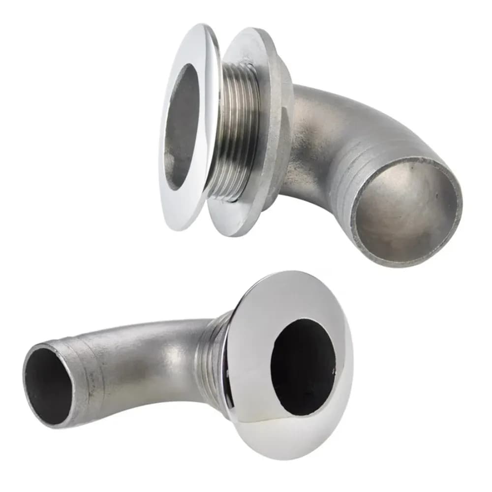 1Pc 316 Stainless Steel Boat Marine Through Thru-Hull Valve Fitting Water Outlet Floor Drain Drain Plug Kit OD 1-1/2"/1Inches