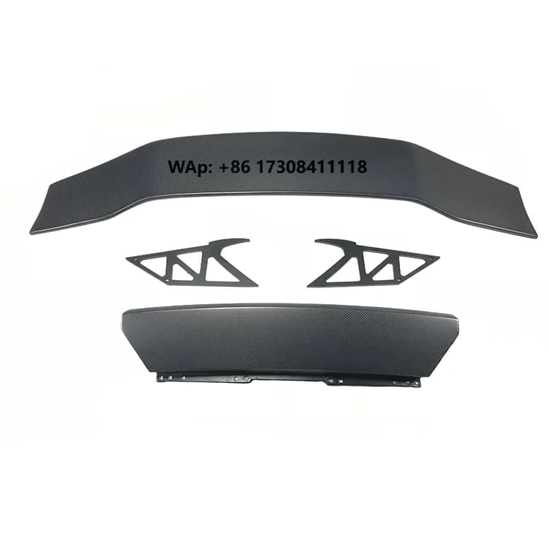 DMC Style Dry Carbon Fiber Car Exterior Parts Rear Spoiler for LP580 LP610 2014-2018 Carbon Tail Wing
