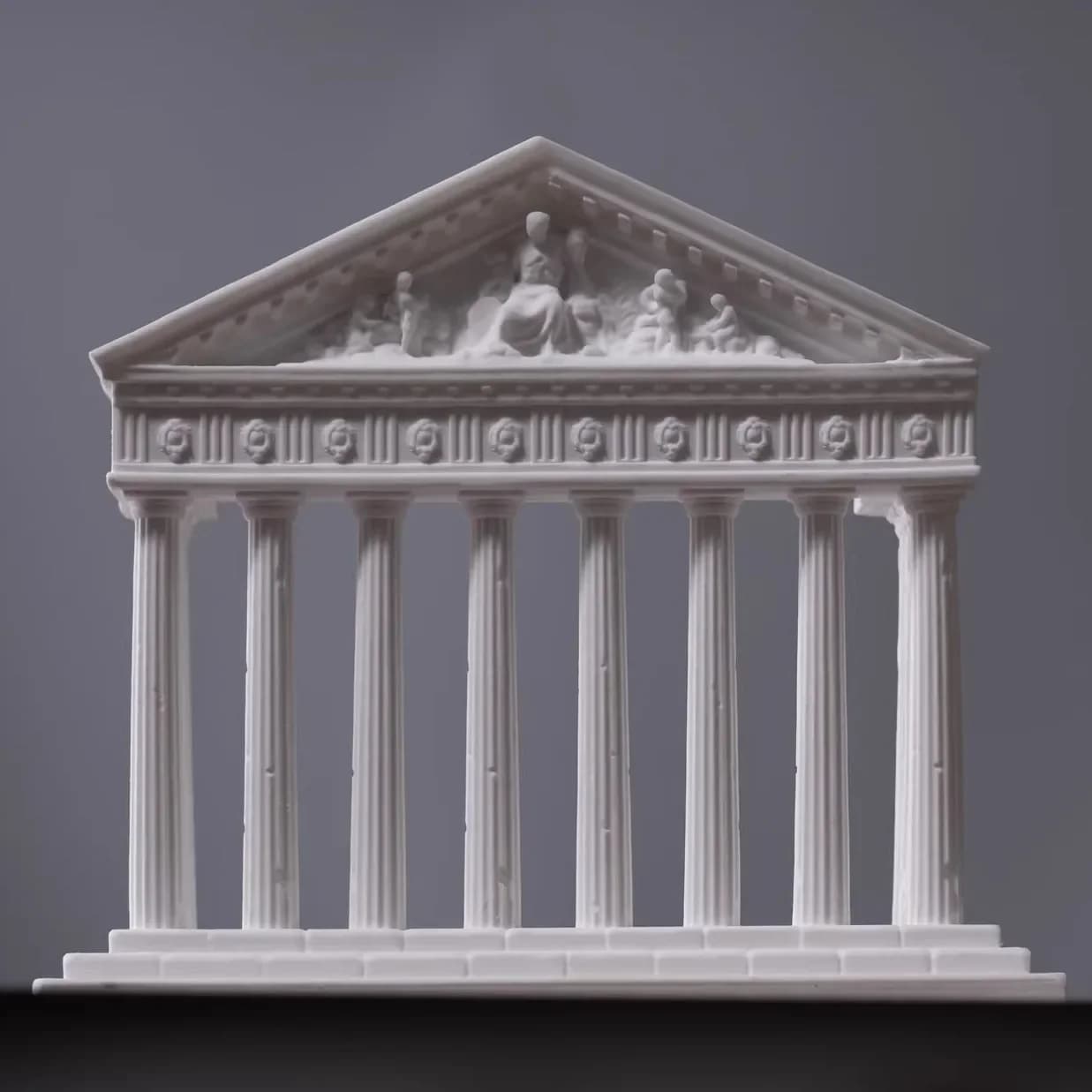 European retro style Pantheon Parthenon landscape architecture palace plaster/cement decorative art pieces