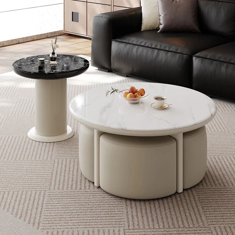 Modern Design Coffee Tables Multifunction Premium French Aesthetic Coffee Tables Trendy Elegant Table Basse Salon Furniture