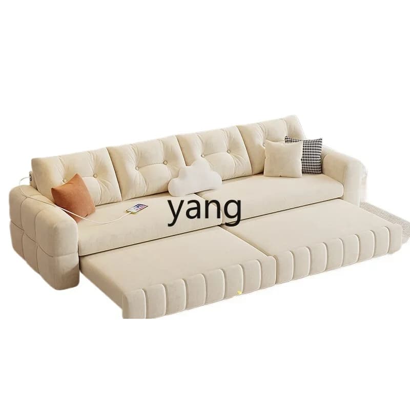 LH   folding sofa bed dual-purpose small apartment  multi-functional wear-resistant double triple combination straight row sofa