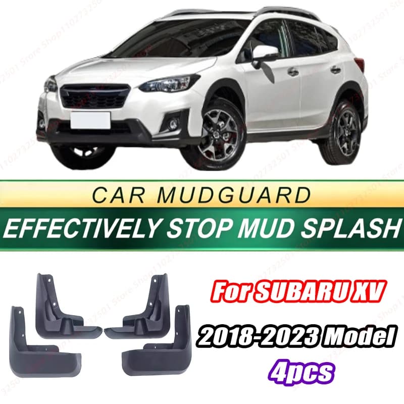For SUBARU XV 2018-2023 Model 4PCS Front Rear Mud Flaps Splash Guards Fender Mudguards Auto Accessories