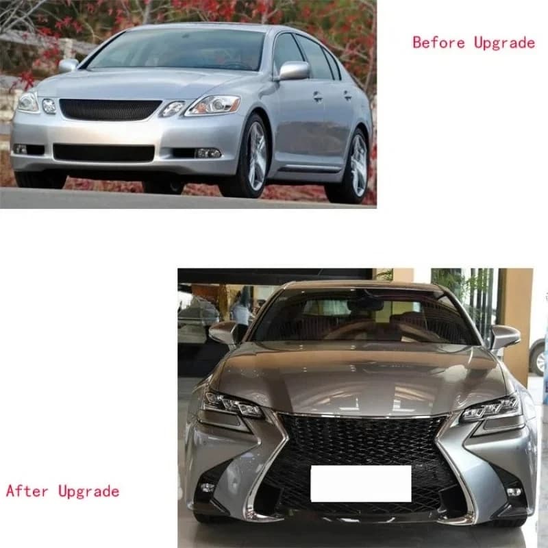 For  Gs 2006-2011 Old Upgr to New High Quality Upgr 2017 Style BodyKit Front Bumper Headlamp Headlights Body Kit