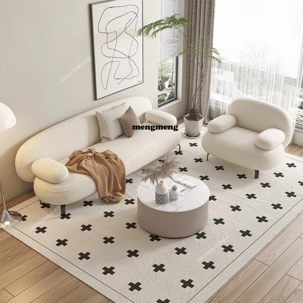 Waterproof Leather Living Room Sofa Small Apartment Minimalist Comfortable Relaxing Lazy Sofa Designer Modern Muebles Furnitures