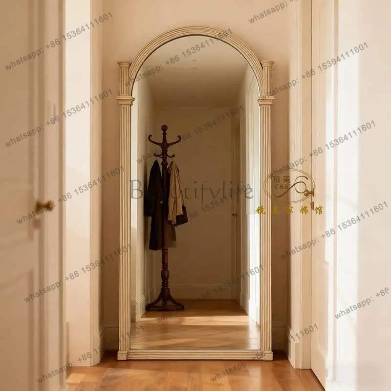 French retro home full-length mirror bedroom wall hanging fitting mirror