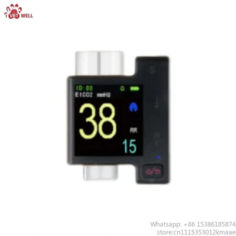 Vequyn Handheld Veterinary End-Tidal CO2 (ETCO2) Monitor for Pet Clinics