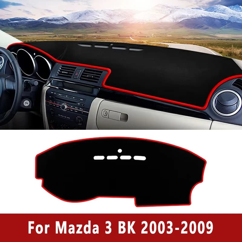 Car Dashboard Sun Shade Cover Instrument Desk Non-slip Mat Accessories For Mazda 3 M3 BK 2003 2004 2005 2006 2007 2008 2009