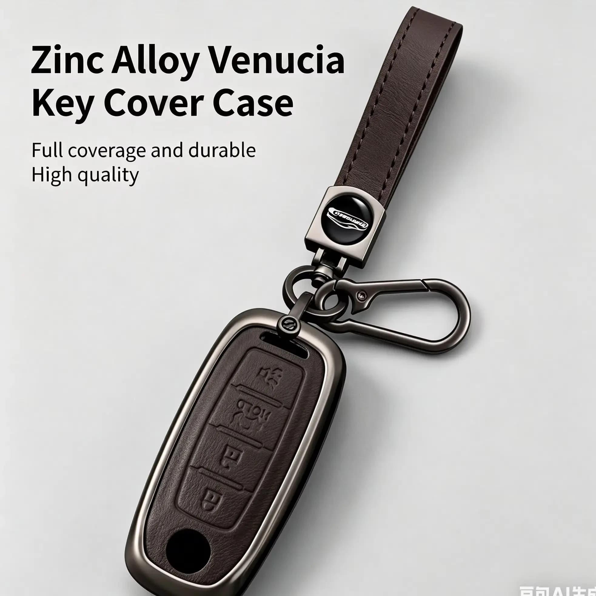 Zinc Alloy Full Coverage Durable Car Key Cover Suitable for Dongfeng Venucia Star R60T70 T90Key Protective Shell Buckle Interior