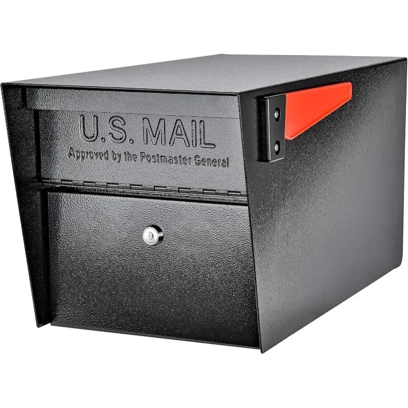Mail Manager Curbside ing Security Mailbox, Black,Large
