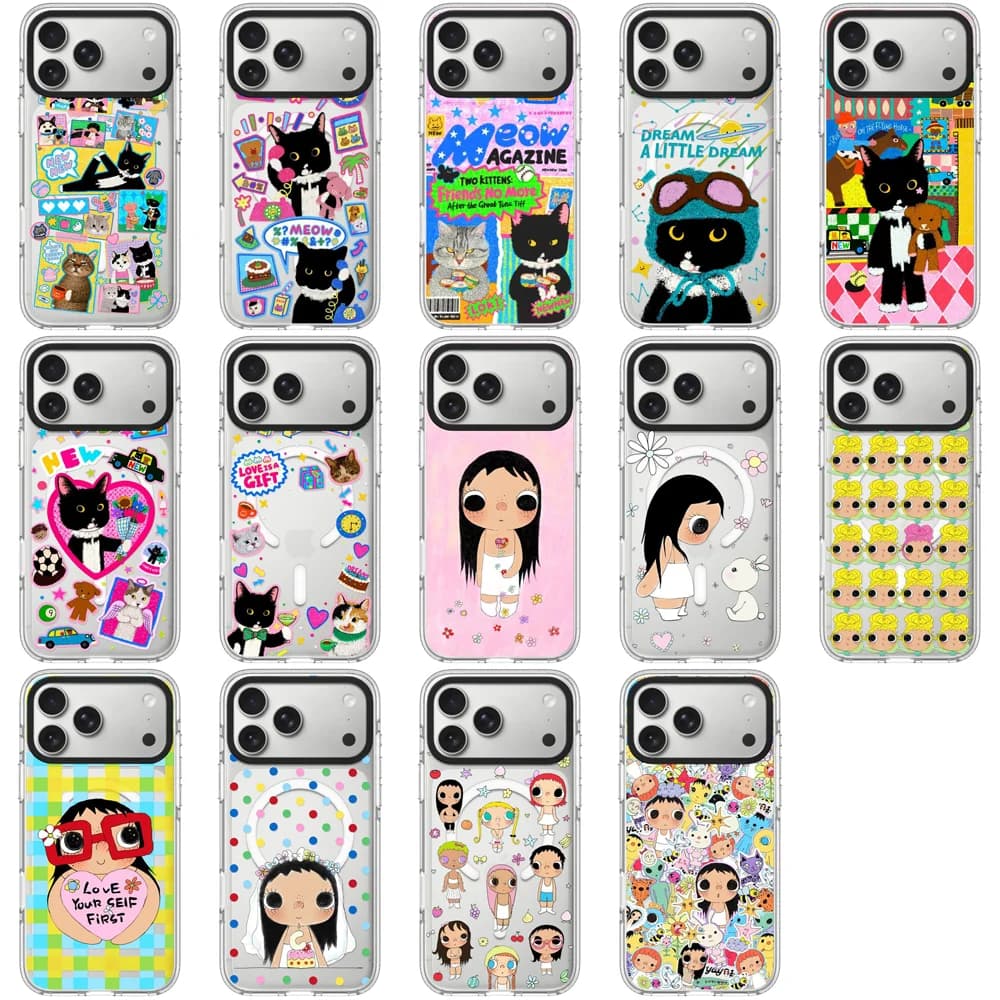 6091649 Clear Transparent Border Magnetic Case: Compatible with IPhone 18 17 16 15 14 13 Pro Max 18Pro