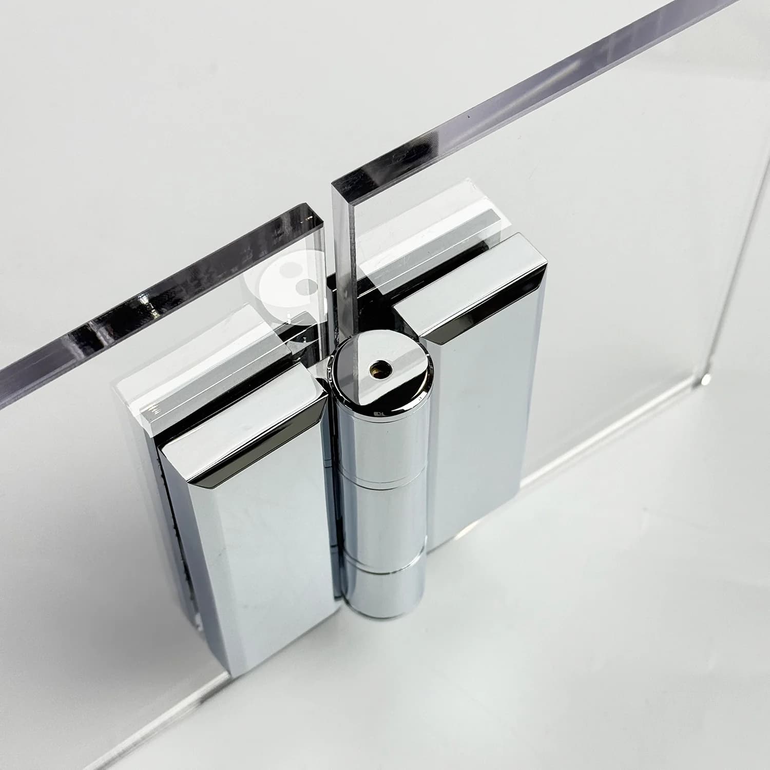 60kg Heavy Aluminum Hydraulic Shower Hinge Closing Speed Adjustable Hidden Screw with Decorated Cover Plate