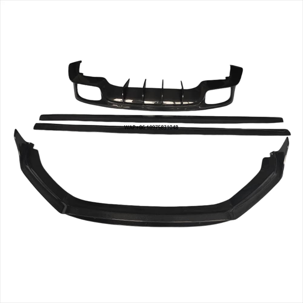 Genuine Carbon Fiber Body Kit for 971 GTS Includes Front Lip & Side Skirts Rear Diffuser for Modification