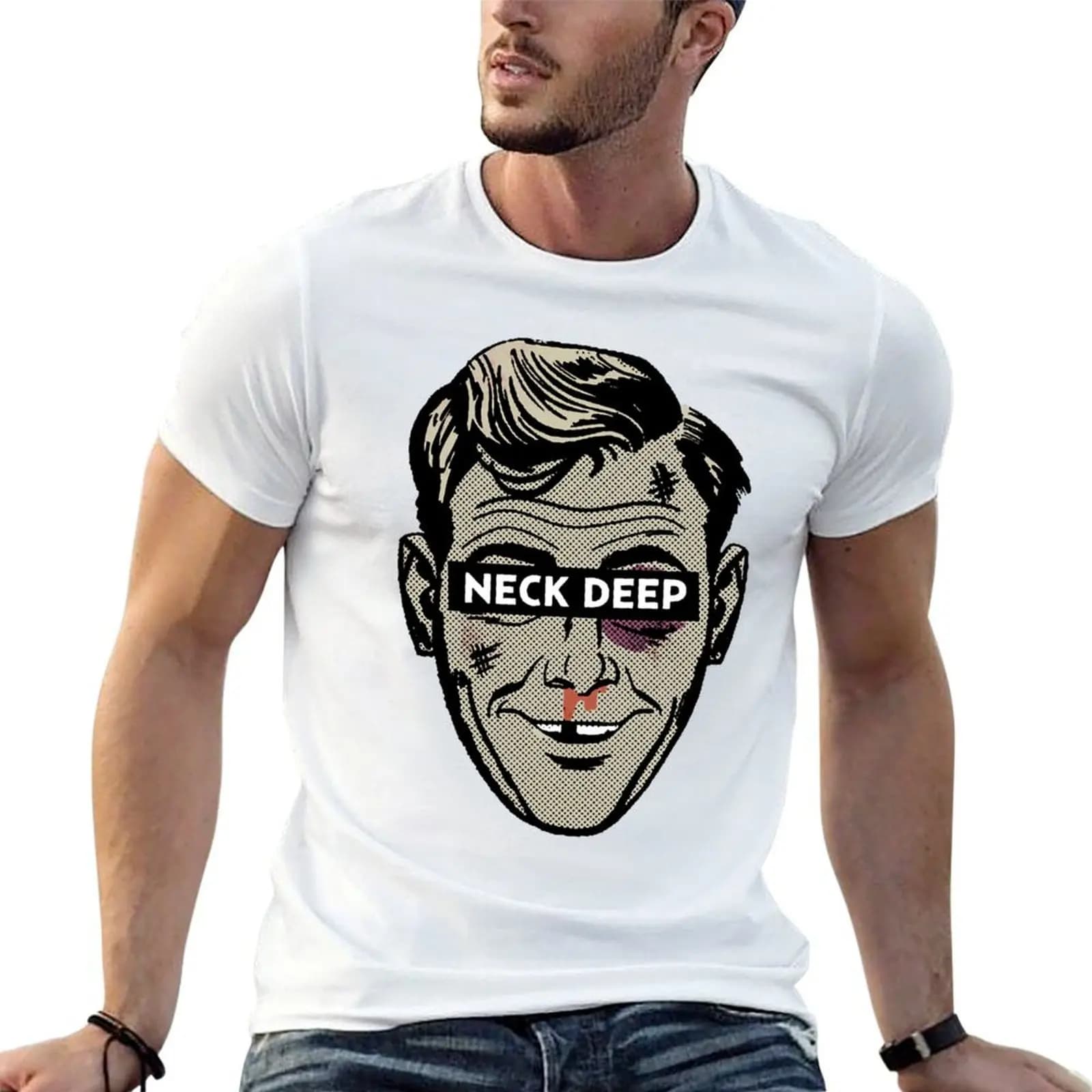 Neck Deep T-Shirt cotton graphic tees new gifts and t-shirts black t-shirts for men