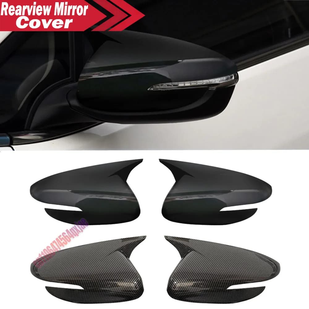 For KIA K3 Cerato Forte Ceed 2 2013-2018 ABS Car Rearview Side Mirror Cover Wing Cap Exterior Door Housing Trim Adhesive Sticker