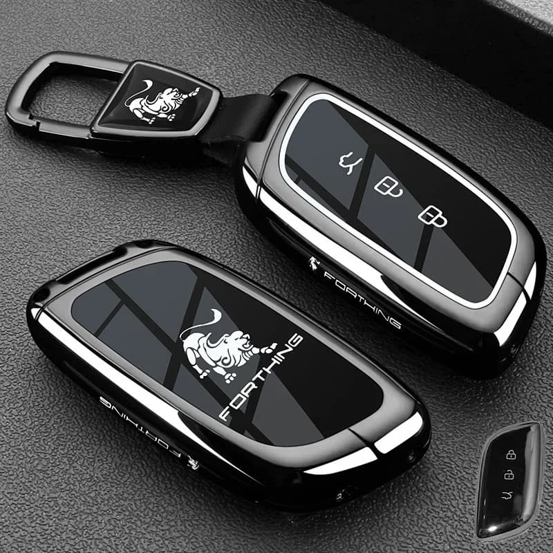 Car Zinc Alloy TPU Key Case Holder Cover For Dongfeng Forthing Fengxing T5 EVO Accessories Car Styling