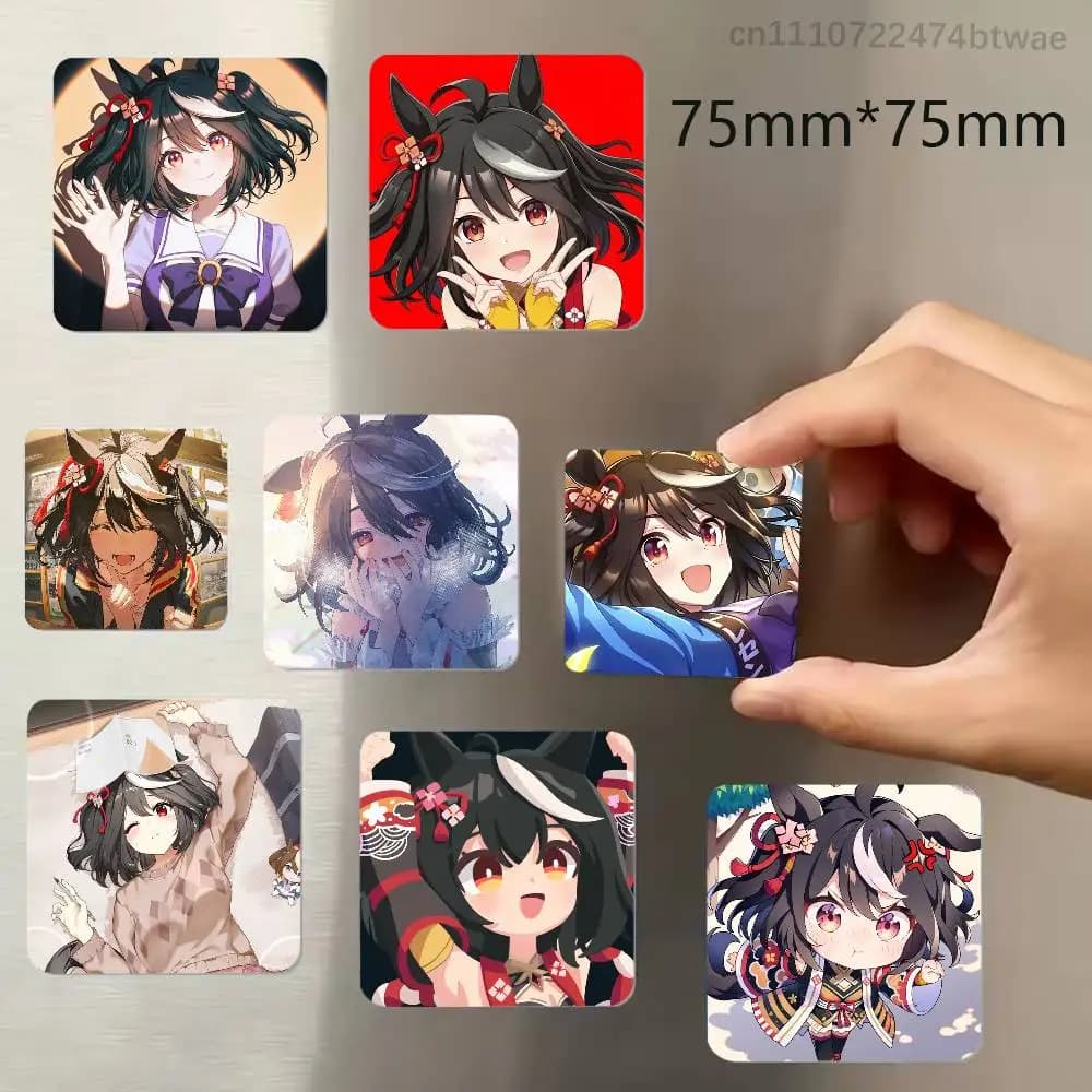Kitasan Black U-Umamusume Refrigerator Magnet Square Stickers Can Be Used To Personalize Are Ideal Keepsakes Or Gifts