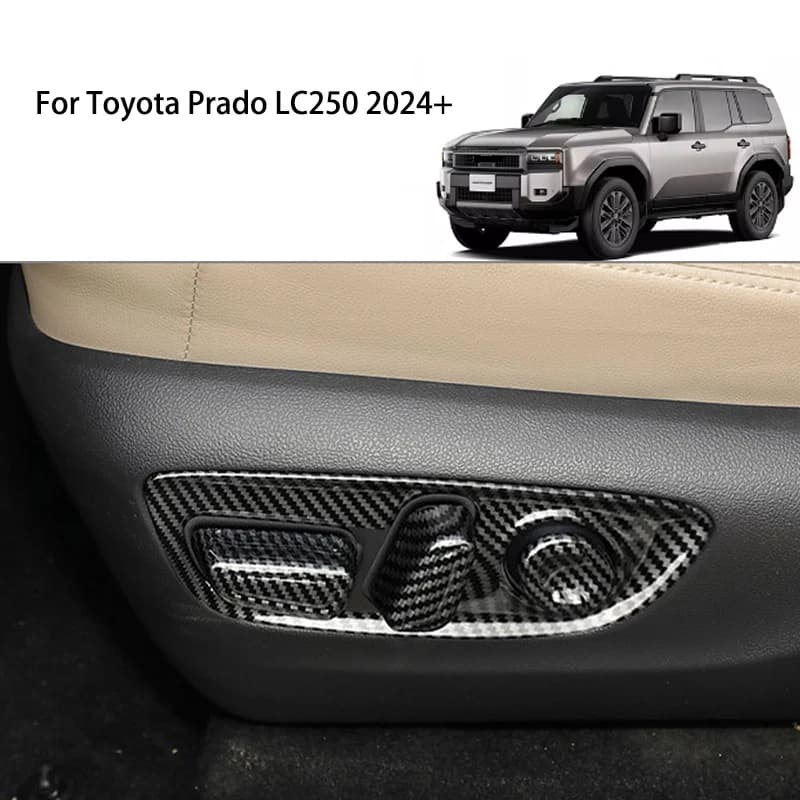 For Toyota Prado LC250 2024+ Seat Adjustment Panel Button Decorative Sticker Interior Modification Accessories