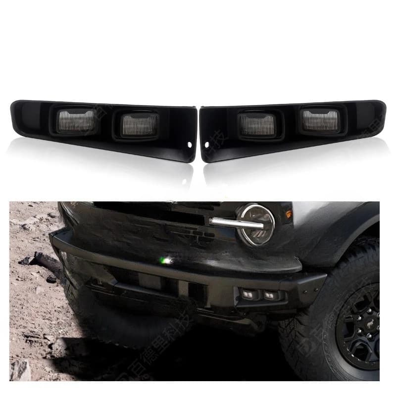 For 21-23 Raptor version iron bar front fog light modification parts