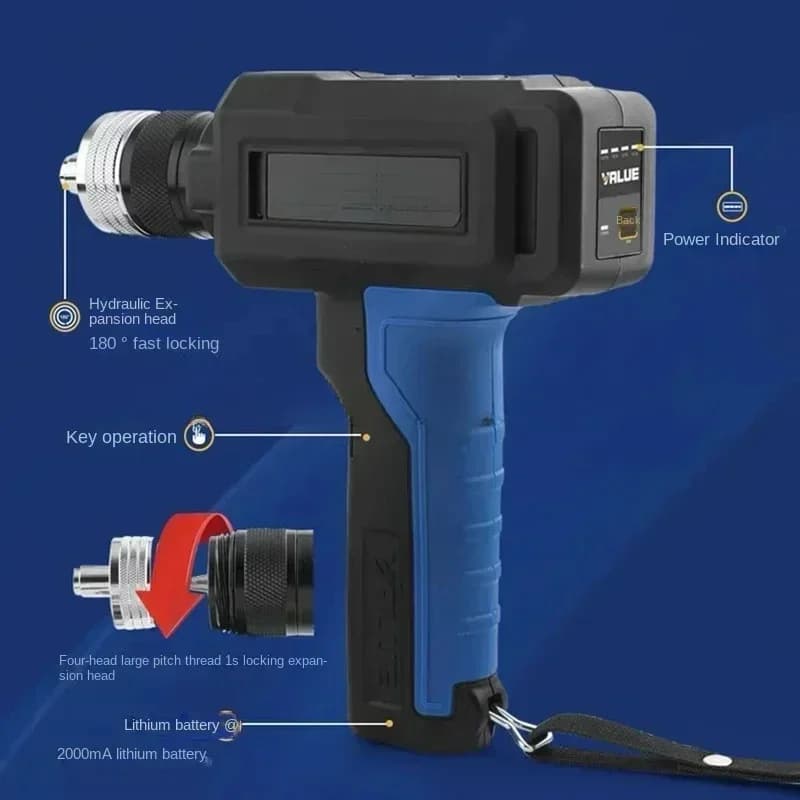 VEE-2 Fully Automatic Expansion, Copper Tube Torch, Lithium Battery, Conditioner
