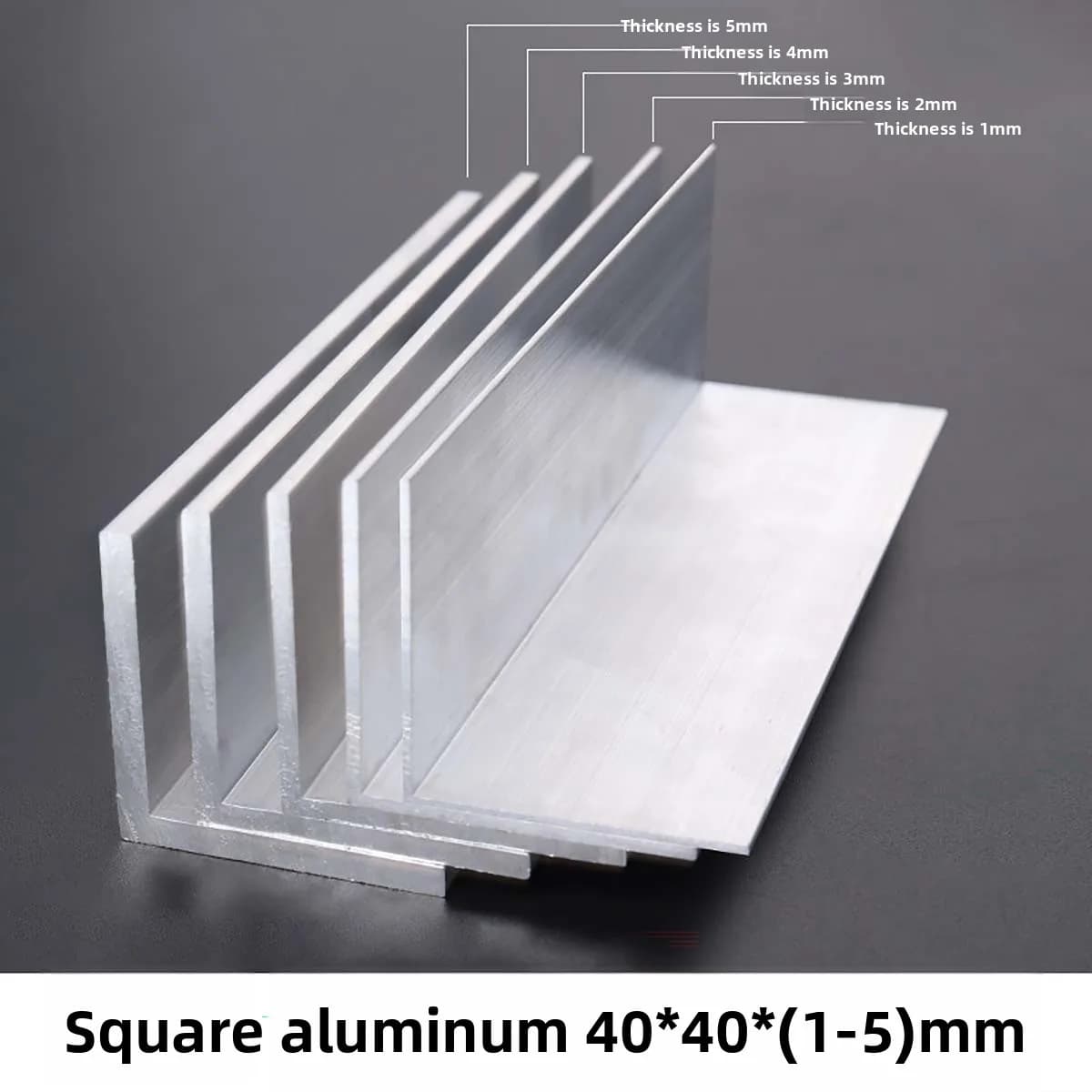 Aluminum Equal Angle 40x40mm, L Type 90° Corner Strip, Purification Workshop Aluminum Angle Bracket Trim Accessories