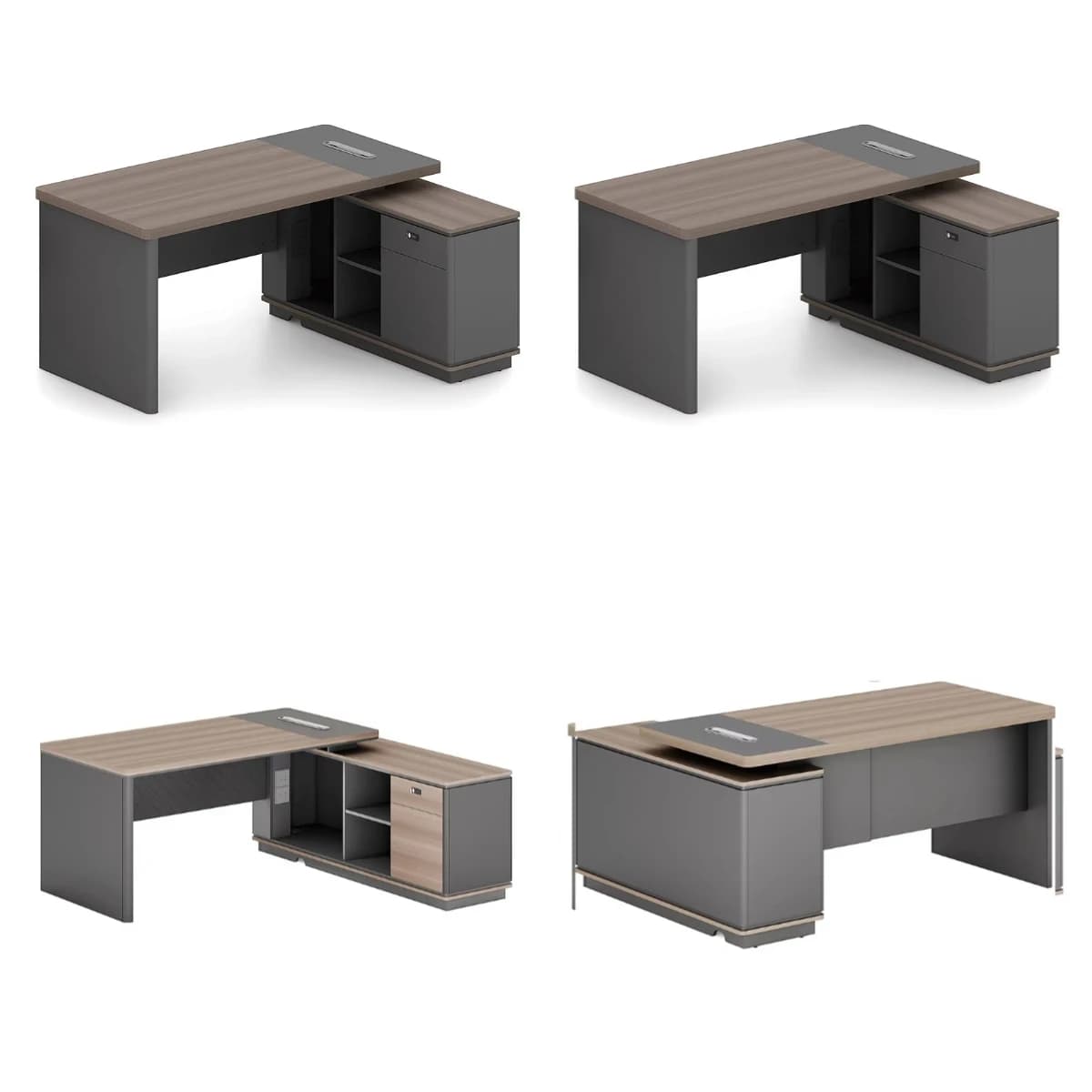 Modern Designed Durable Eco-Friendly Multi-Functional Wooden Workbench Office Supervisor's Computer Desk for Commercial Use