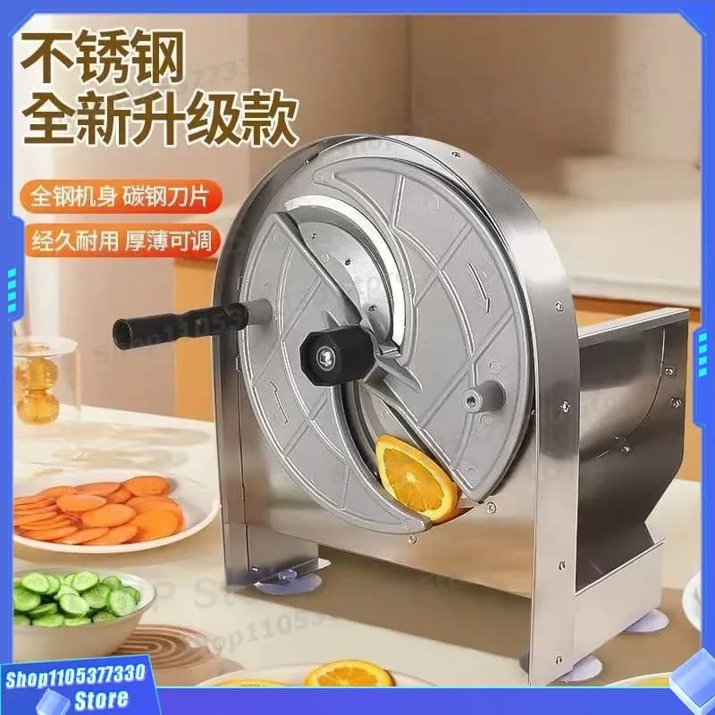 Manual Stainless Steel Vegetable Slicer Multifunctional Commercial Fruit Cutter Large Potato Shredder Kitchen Tool Wholesale