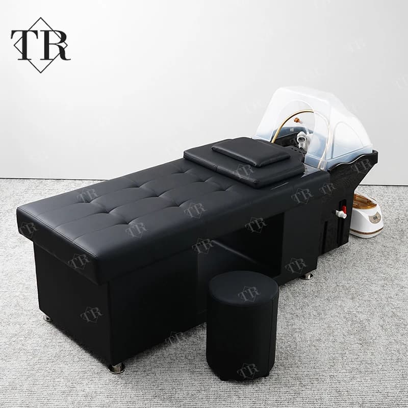 2026   Modern Design Metal Head Spa Sink and Bed Hair Washing Chair for Thai Massage with Water Tank Shampoo Bed