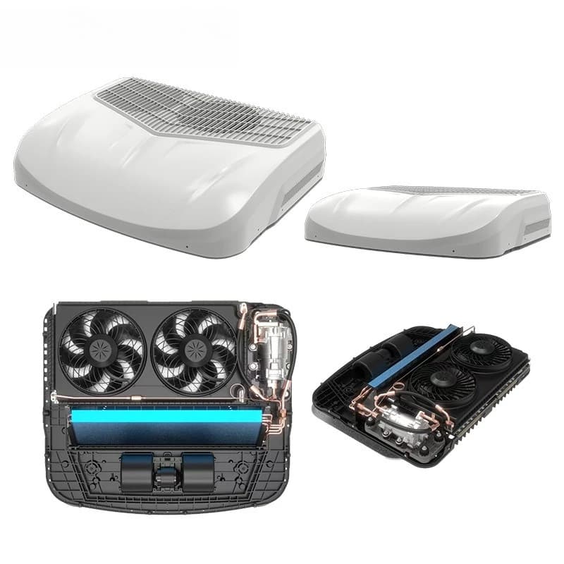 New double fan car air conditioner integrated machine 12V24V high cooling capacity truck RV