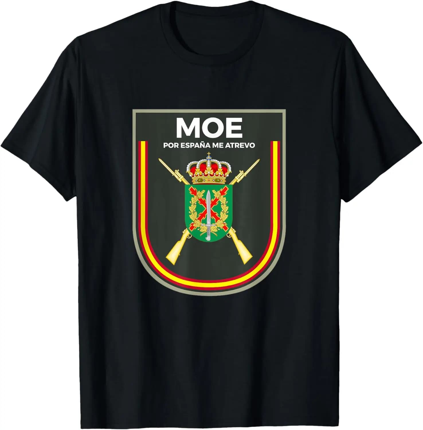 Emblema MOE Mando Operaciones Especiales España Camiseta T-shirt Short Sleeve Casual 100% Cotton Shift