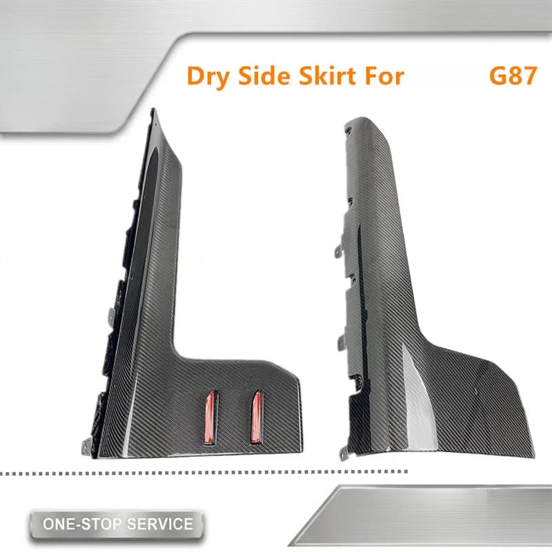 High Quality Lightweight Dry Carbon Fiber Side Skirts Exterior Replacement Tuning for G87 M2 2022+