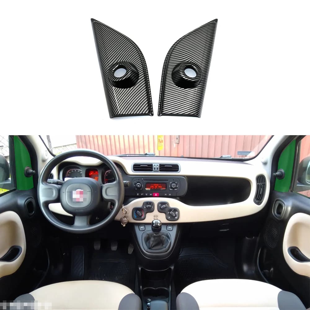 Interior triangular column decorative piece suitable for Fiat Panda