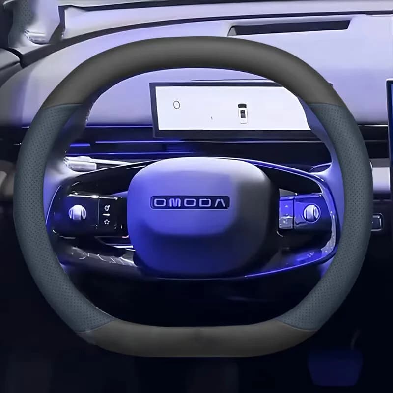 Car Steering Wheel Cover For CHERY OMODA 7 C7 phev 2025 2026 Leather double Dtype Auto Steering Wheel CHERY OMODA C7 Accessories