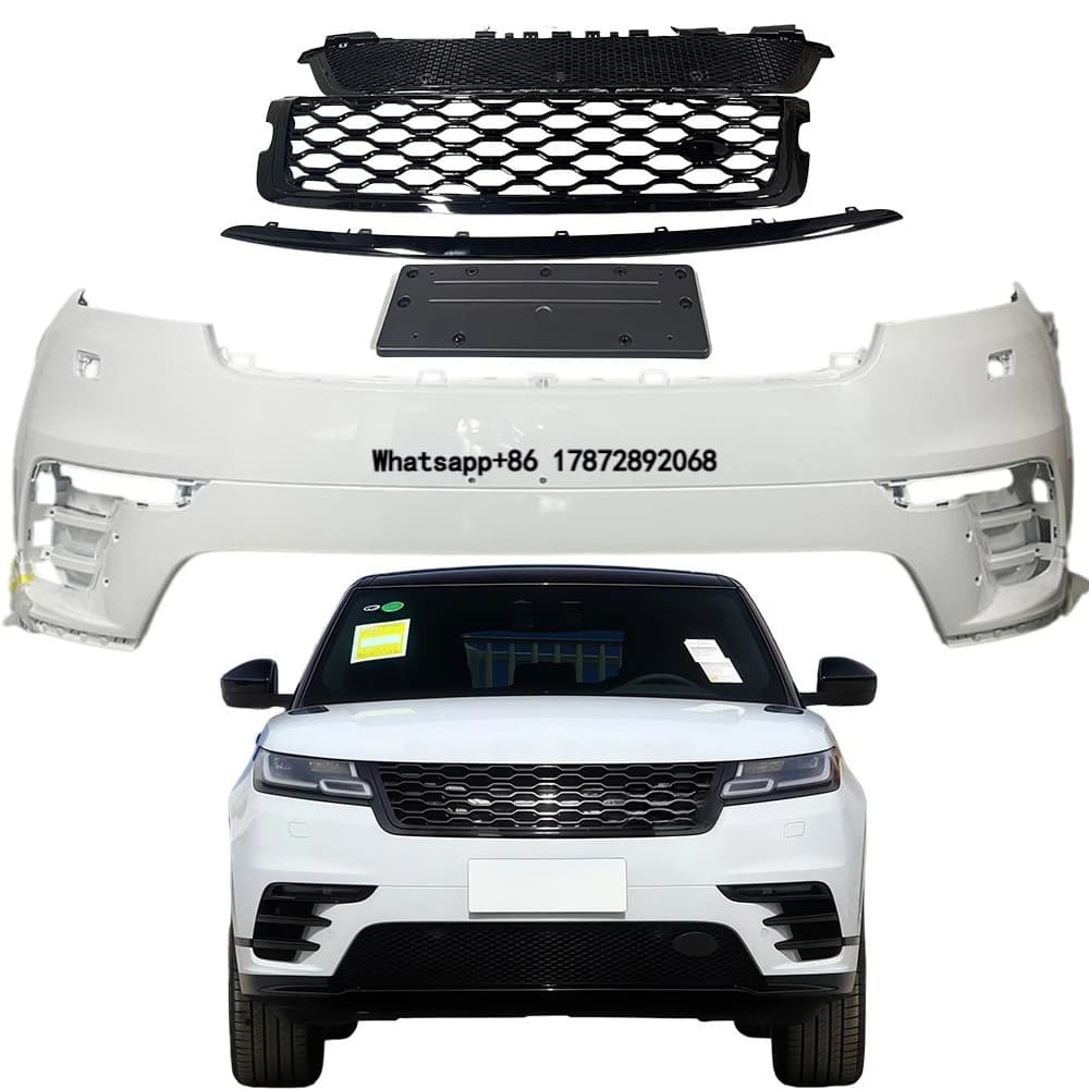 New Car Bumper Kit for Velar Front Bumper Grille Body Kit, 2017-2023 P250 to P380 Upgrade.