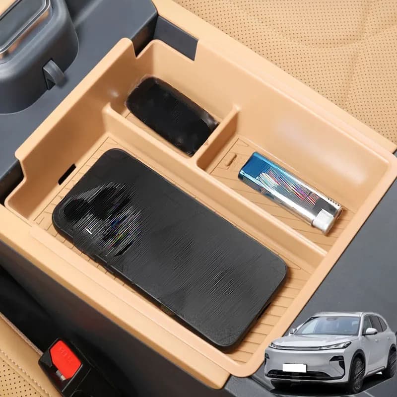 For Geely Starray EM-i 2024-2026 Car Central Armrest Box ABS Store Content Box Finishing Receive Interior Car Accessories