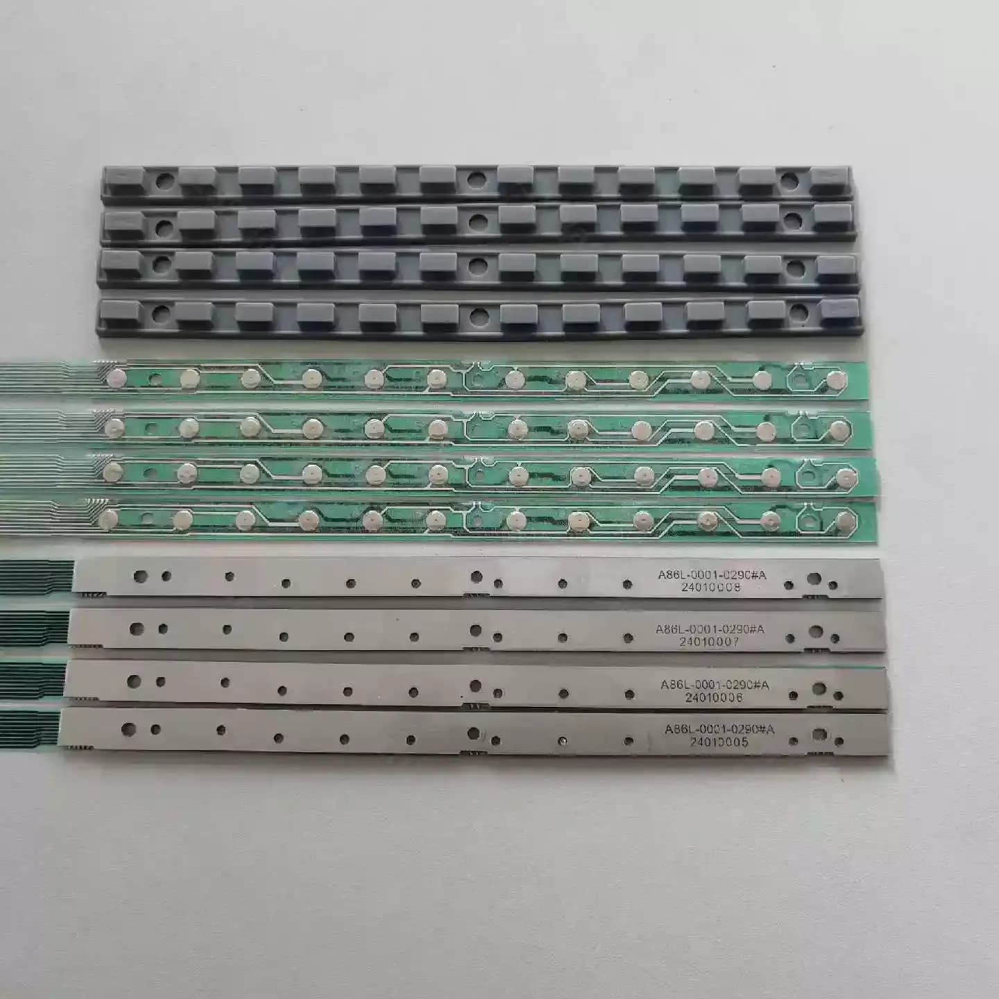 A86L‑0001‑0290A Membrane Keypad Silicone Key Bar With Steel Strip Replacement Keyboard For CNC Industrial Machine Operator