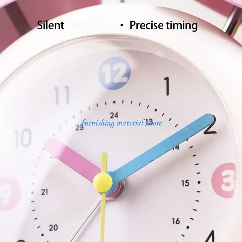 Y5GD Retro Drum Mechanical Alarm Clock For Time Management Bedside Decoration