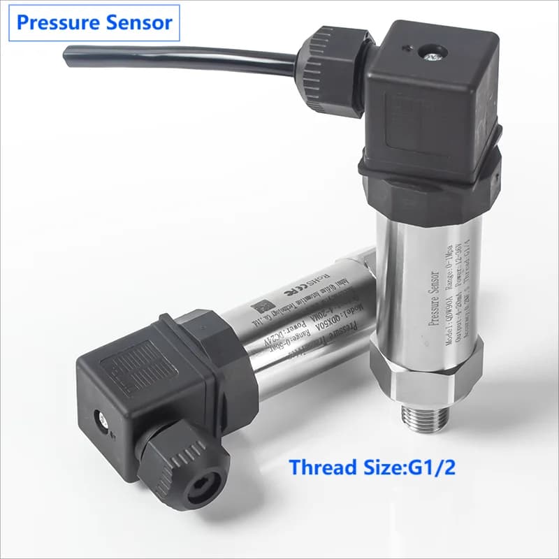 G1/2 Pressure Transmitter 0-20bar 250bar 50bar 600bar DC12-30V Pressure Sensor 0.5-4.5V  0-3.3V Hersman Oil Gas Pressure Sensor