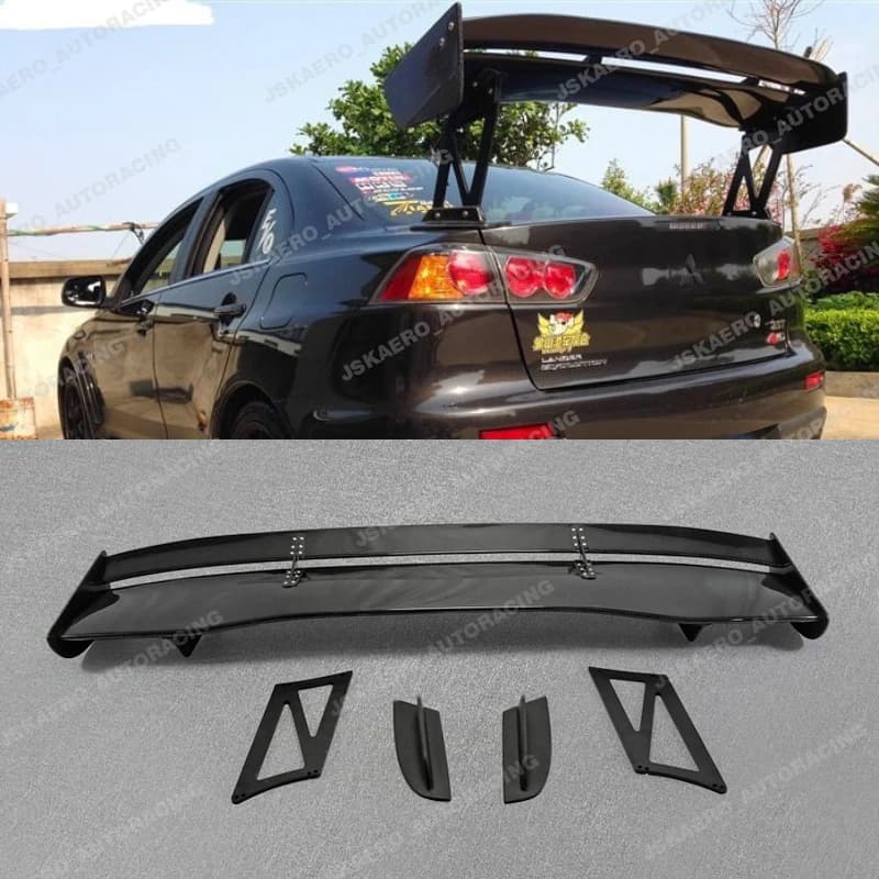 For Mitsubishi EVO 10 X Rear Trunk GT Spoiler Wing diffuser Carbon Fiber wings car Bodykits