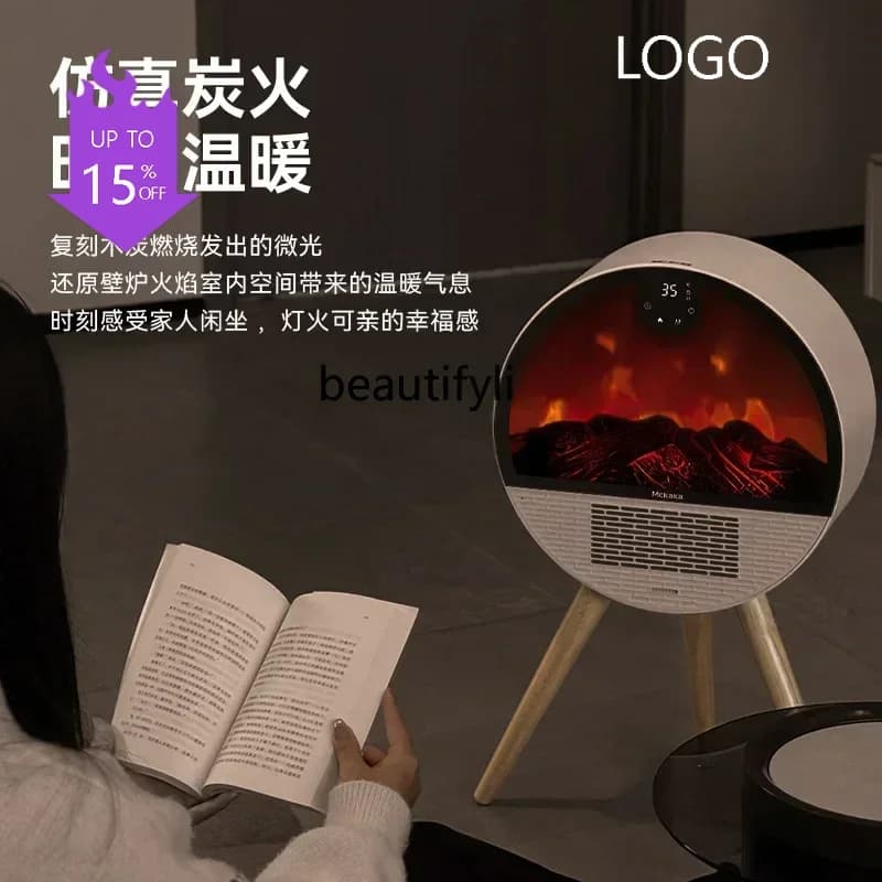 PPP CSimulation flame heater winter household fireplace electric heater bathroom heating