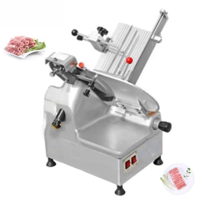 Commercial Electric Mutton Slicer Frozen Meat Roll Cutter Machine Beef Vanilla Mutton Roll Cutting Machine