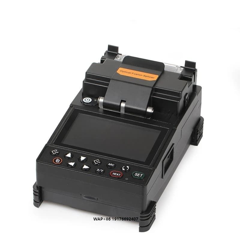 NSKF-115 Portable High Precision Optical Fiber Fusion Splicer for FTTH Optic Splicing Fiber Cleaver Patch Cord Tool WiFi 3G