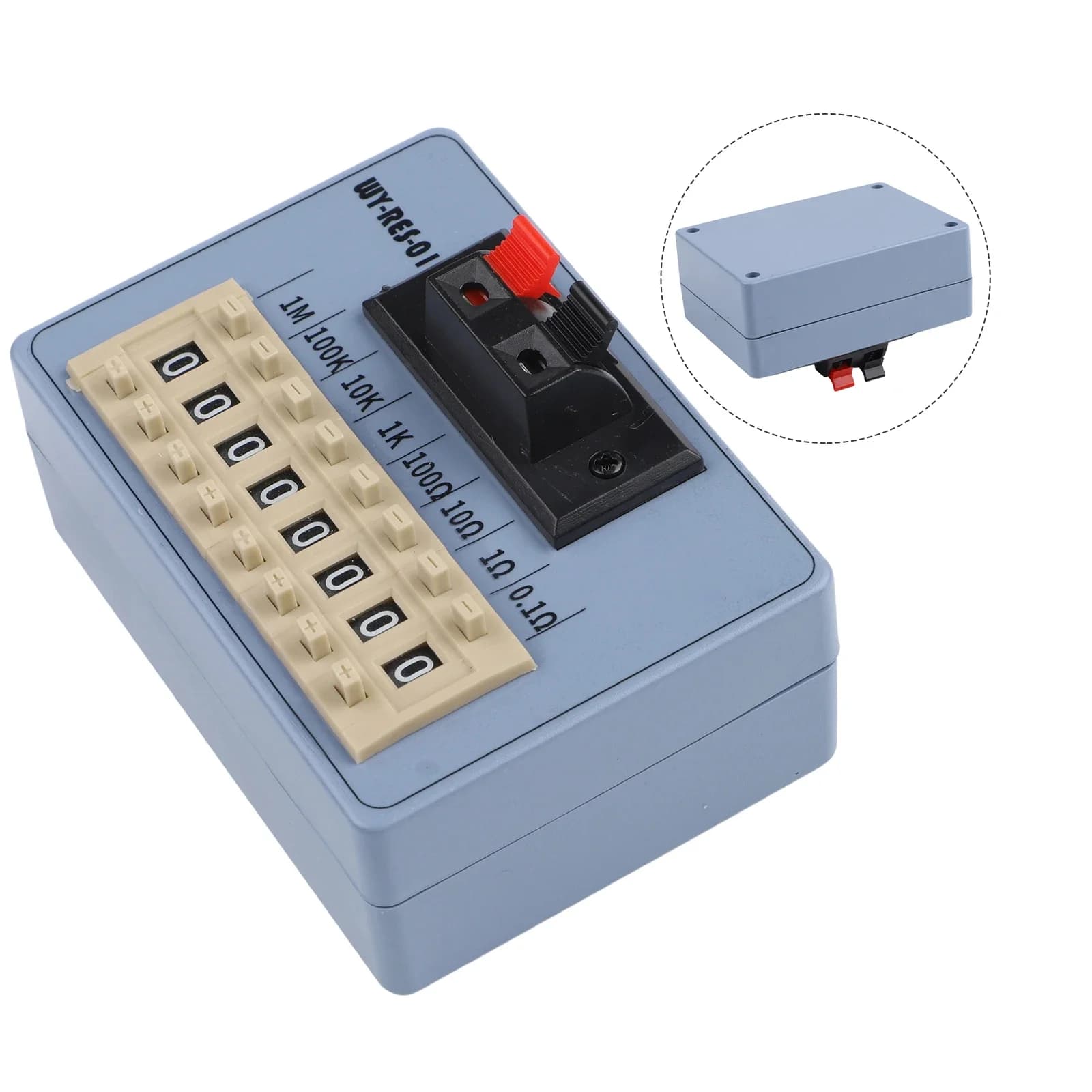 1PCS WY-RES-01 Portable Resistor Box For Dial Programming Resistance Decade Box For Circuit Testing And Electronic Calibration