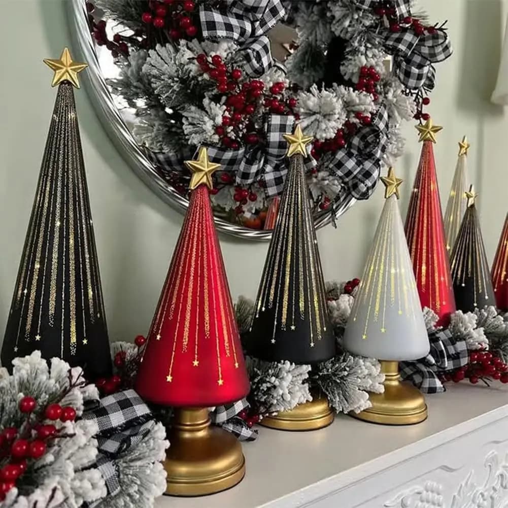 Resin Christmas Ornaments Craft Gift Decoration Resin Christmas Tree Decoration Table Home Decor Party Decorations