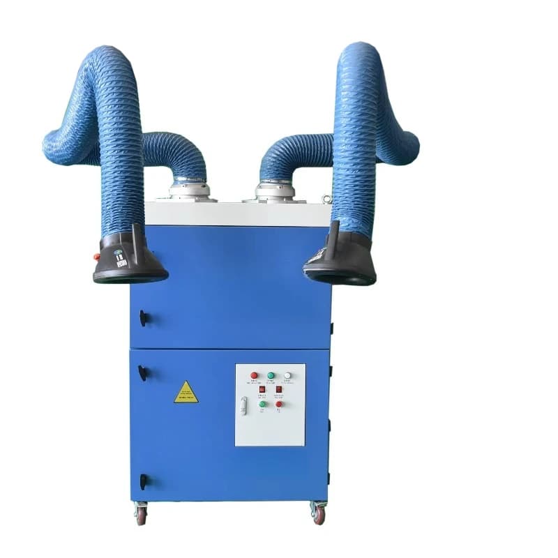 Industrial Mobile Welding Dust Removal/Welding Fume Separator Double Arm/Double Barrel Filter Smoke Filter
