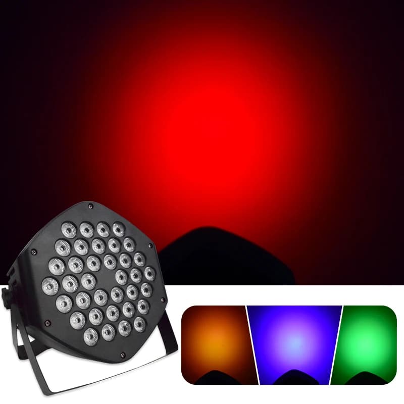 Light Emitting Diode RGB DJ Par Light DMX Control Voice Actuated Auto-Illumination Outdoor Wedding Festive Party Christmas