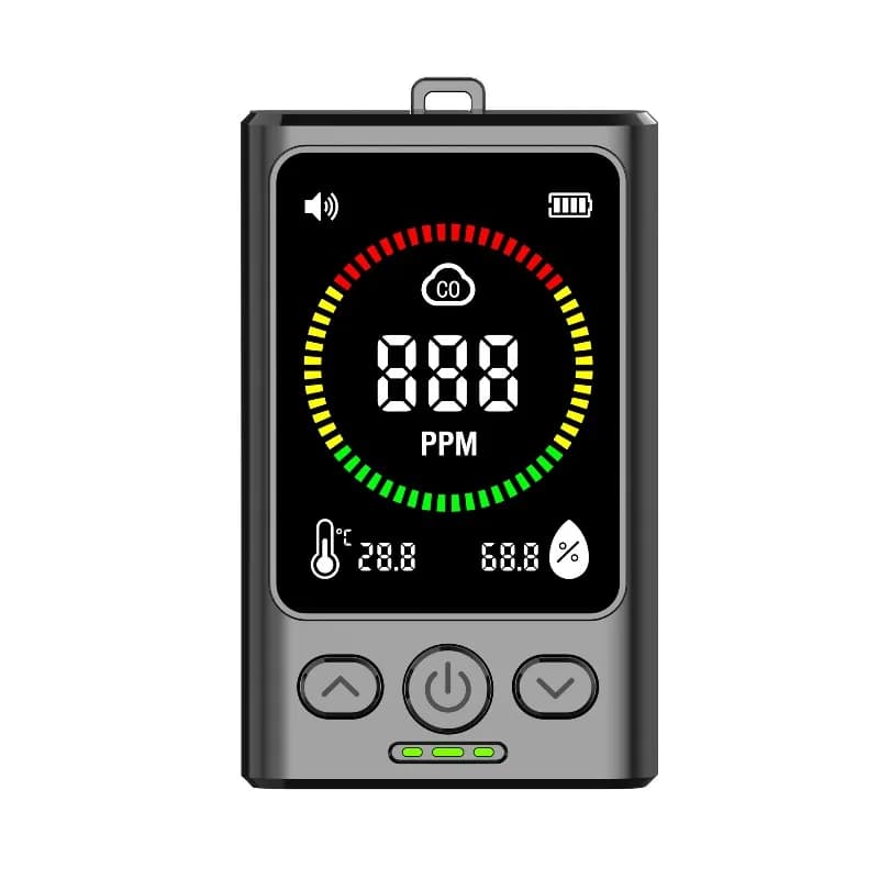 Carbon monoxide detector, air quality tester, three-in-one household outdoor gas alarm