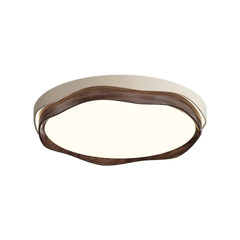 Medieval style bedroom ceiling light wabi sandy wind simple retro full spectrum walnut color study eye protection light